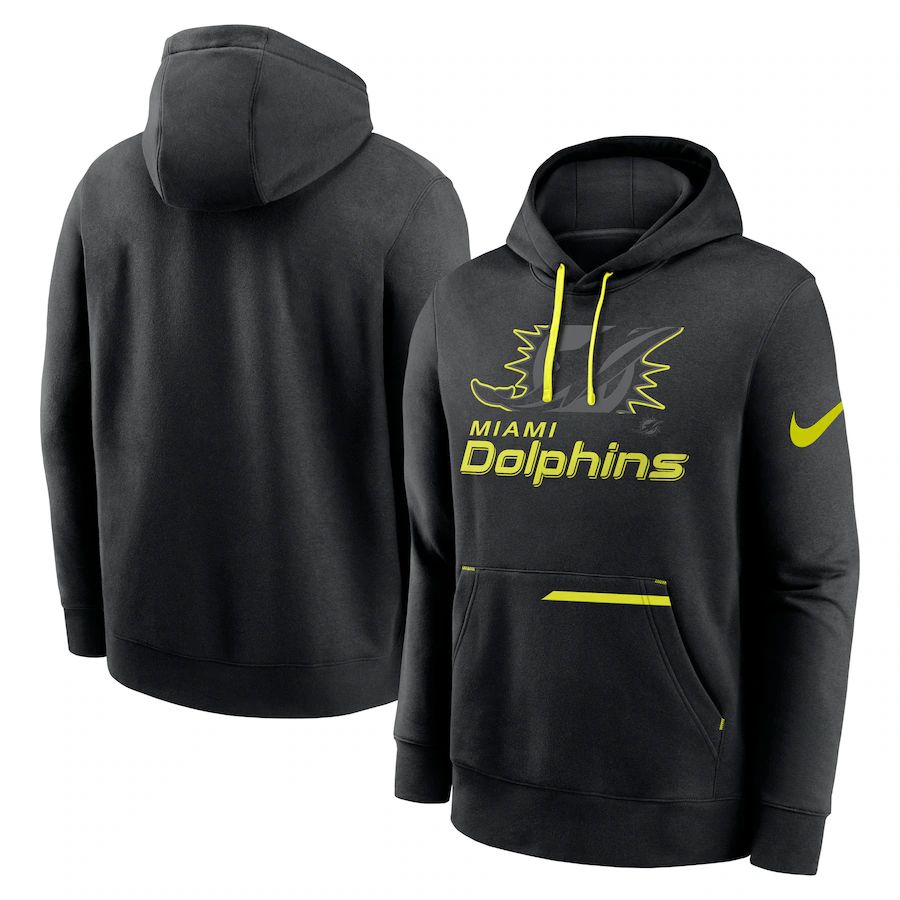 Men 2023 NFL Miami Dolphins black Sweatshirt style 1->philadelphia eagles->NFL Jersey